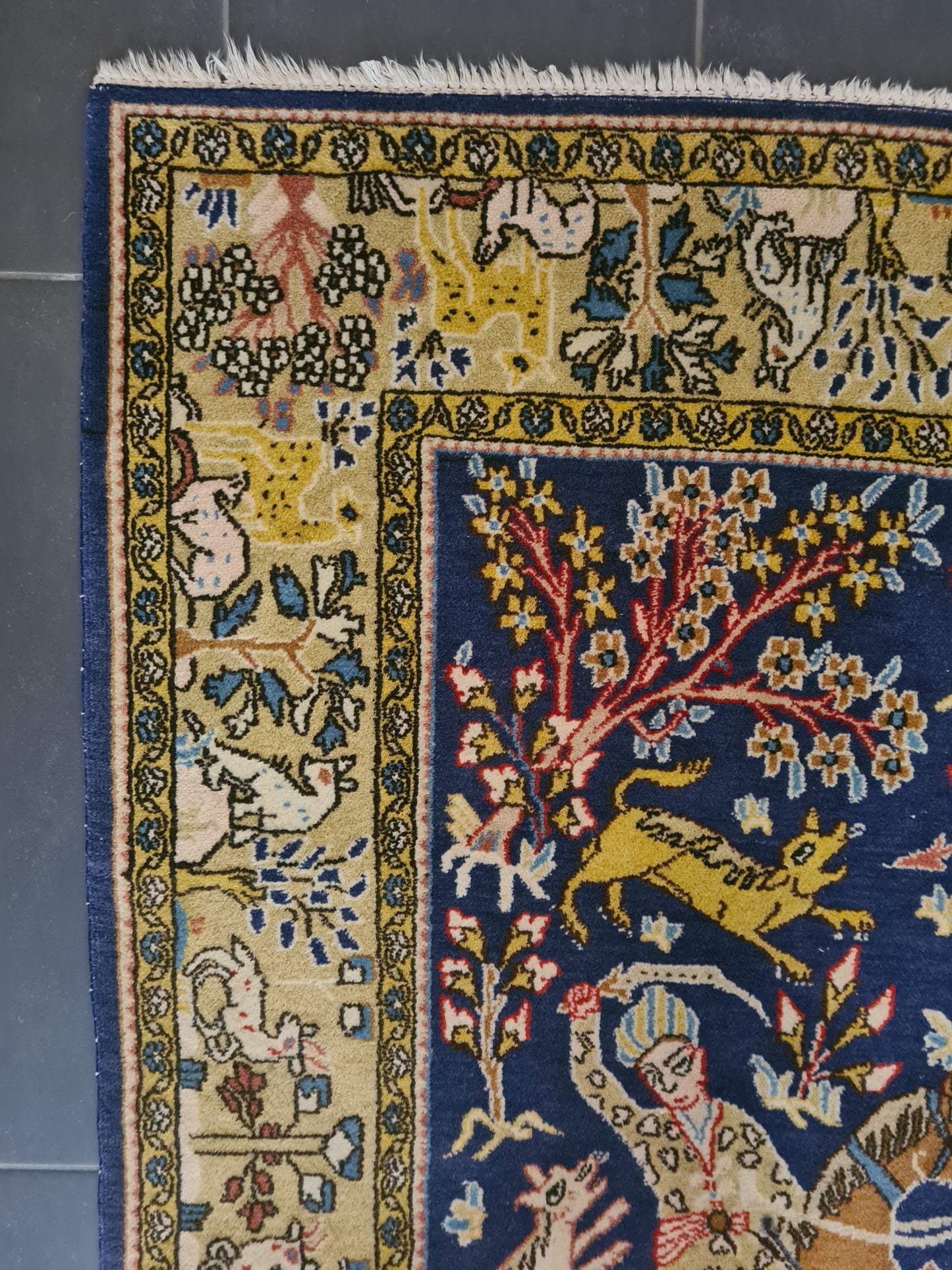 Perserteppich Orientteppich Handgeknüpfter Teppich Ghoum 210x140cm