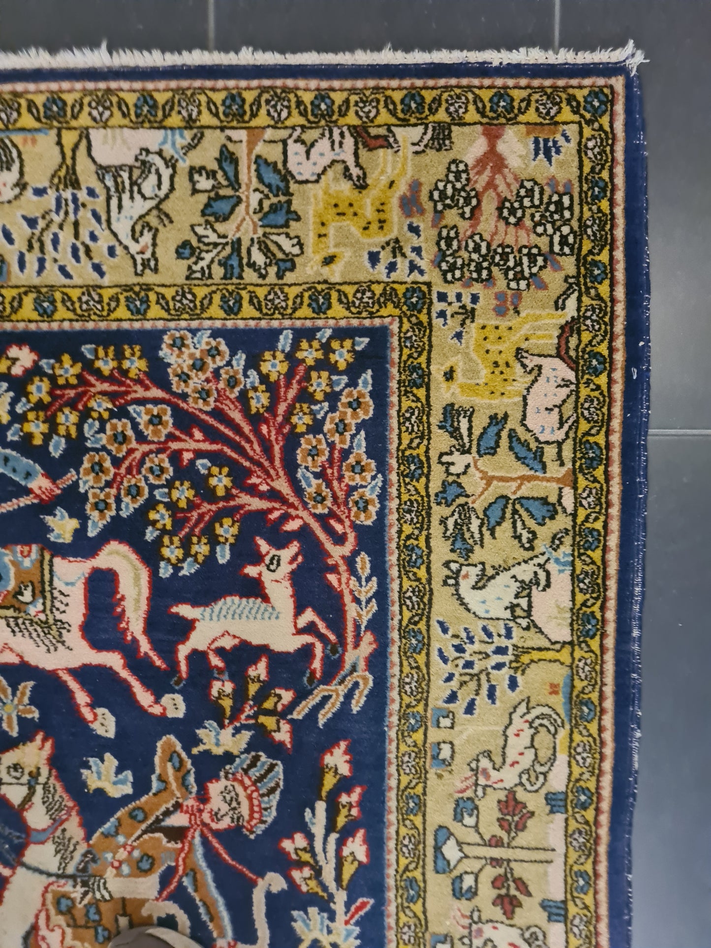 Perserteppich Orientteppich Handgeknüpfter Teppich Ghoum 210x140cm