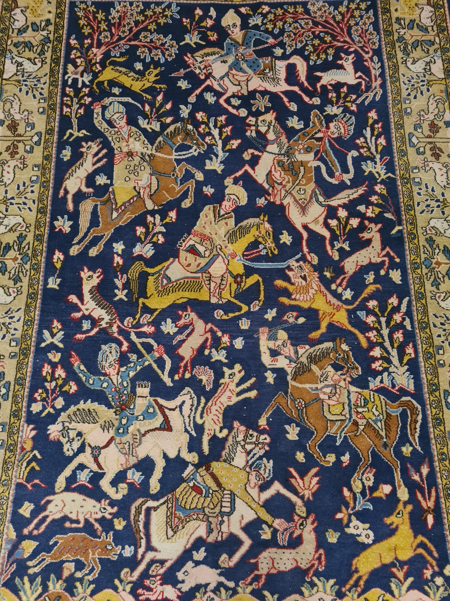 Perserteppich Orientteppich Handgeknüpfter Teppich Ghoum 210x140cm