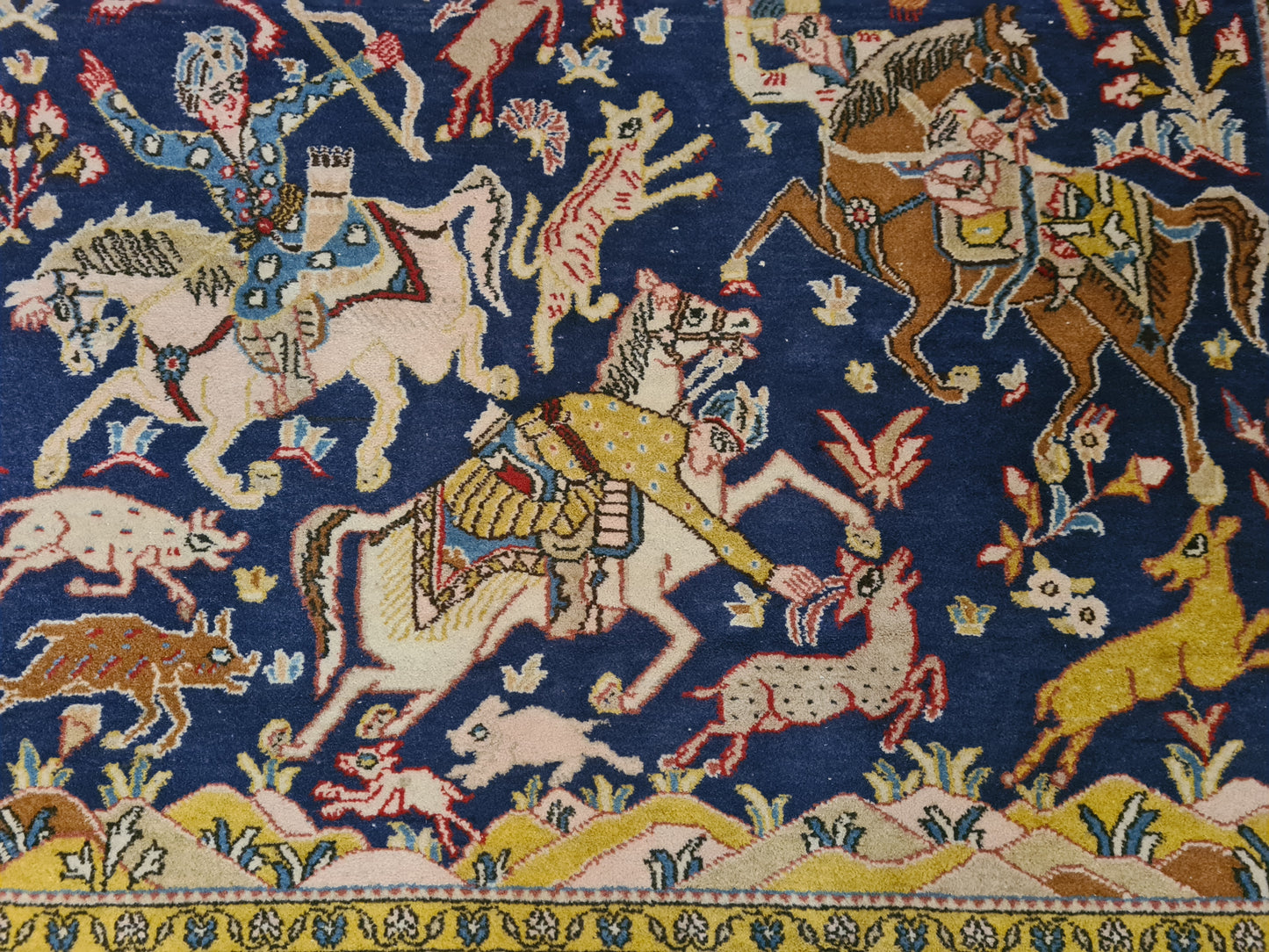 Perserteppich Orientteppich Handgeknüpfter Teppich Ghoum 210x140cm