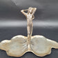 Schale Sterling Silber 925er mit Figur Jugendstil Art Nouveau 1041g