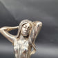 Schale Sterling Silber 925er mit Figur Jugendstil Art Nouveau 1041g