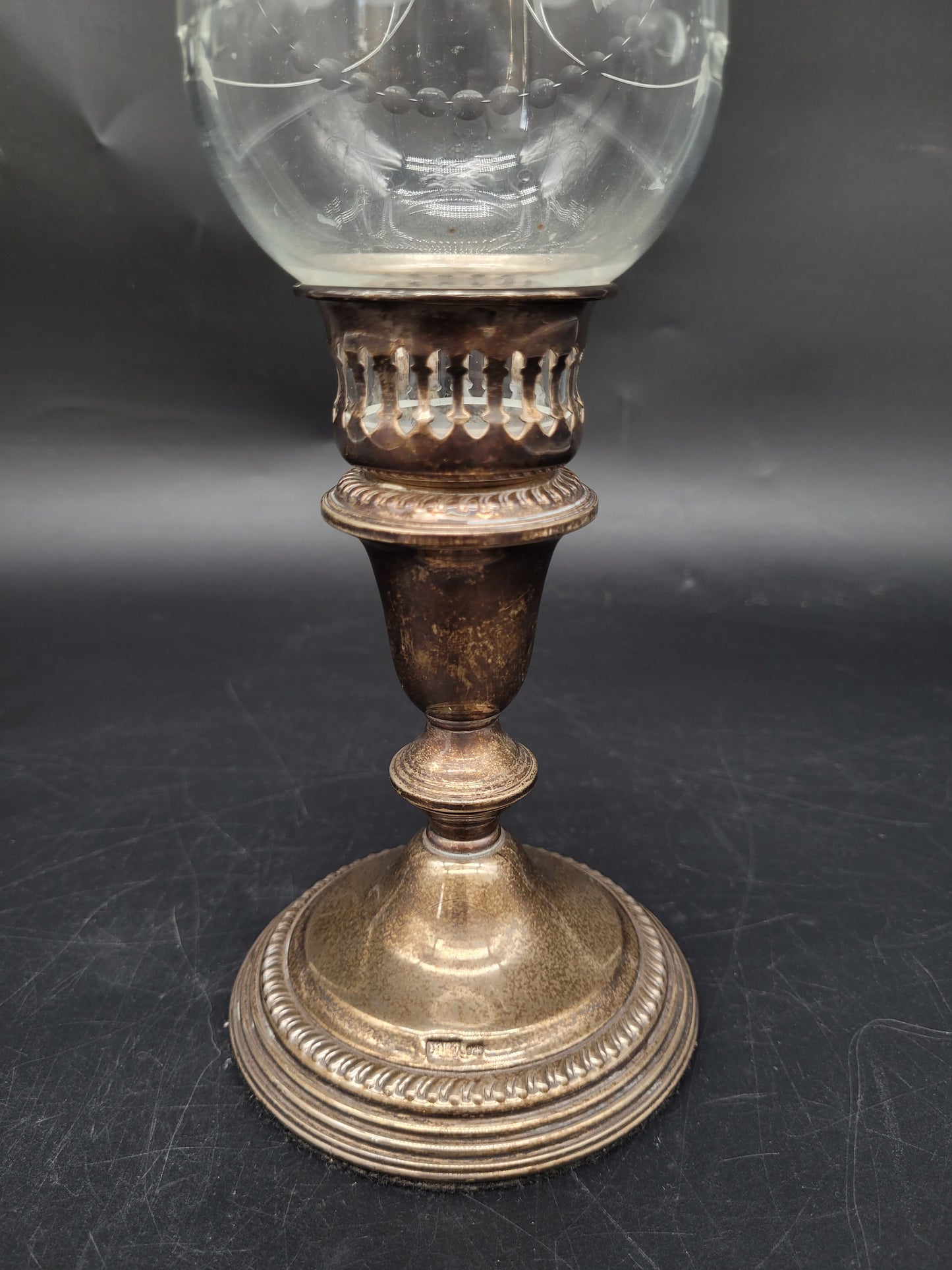 Kerzenständer Sterling Silber 925er mit Floralen Ornamenten