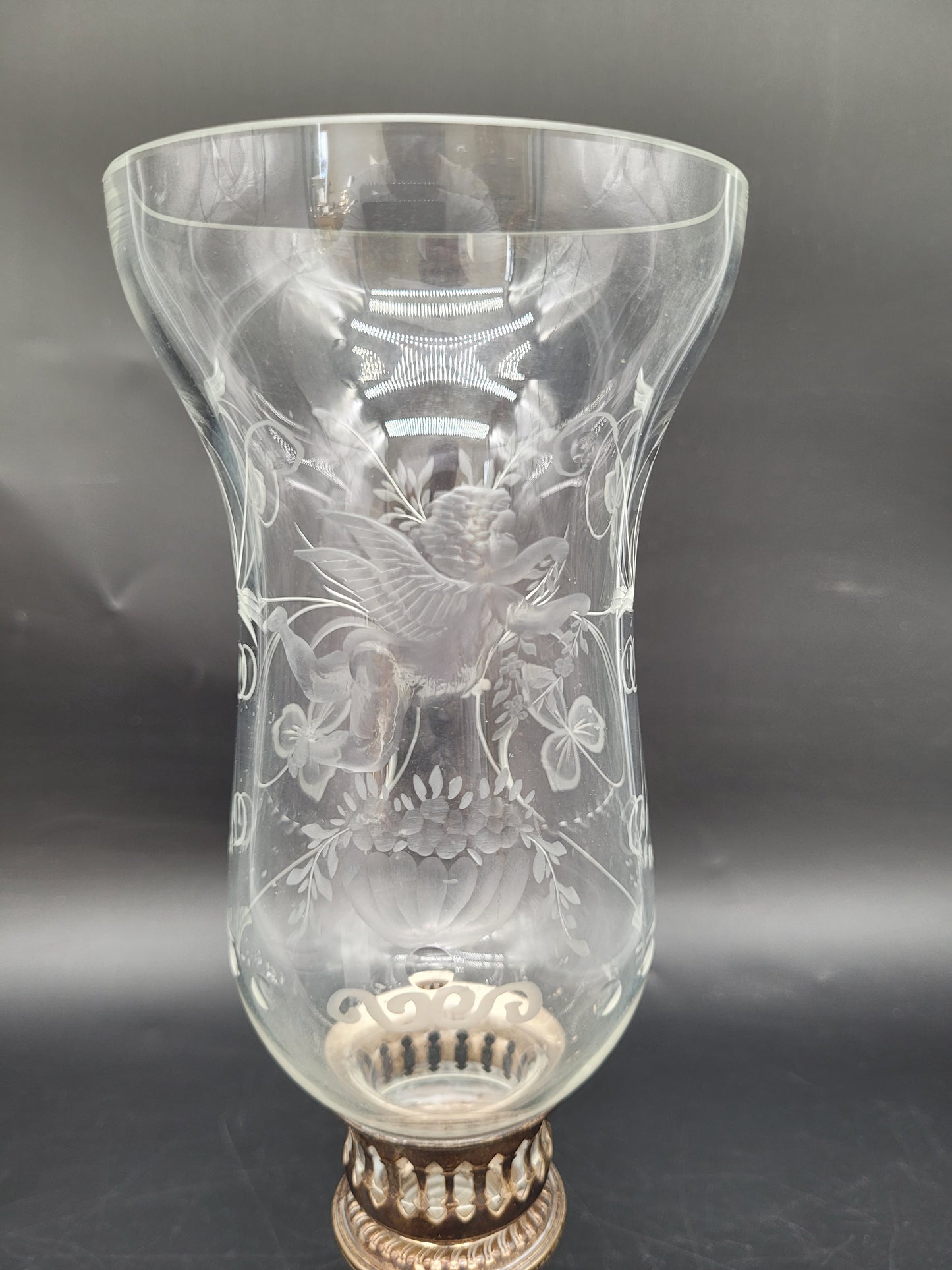 Kerzenständer Sterling Silber 925er mit Floralen Ornamenten