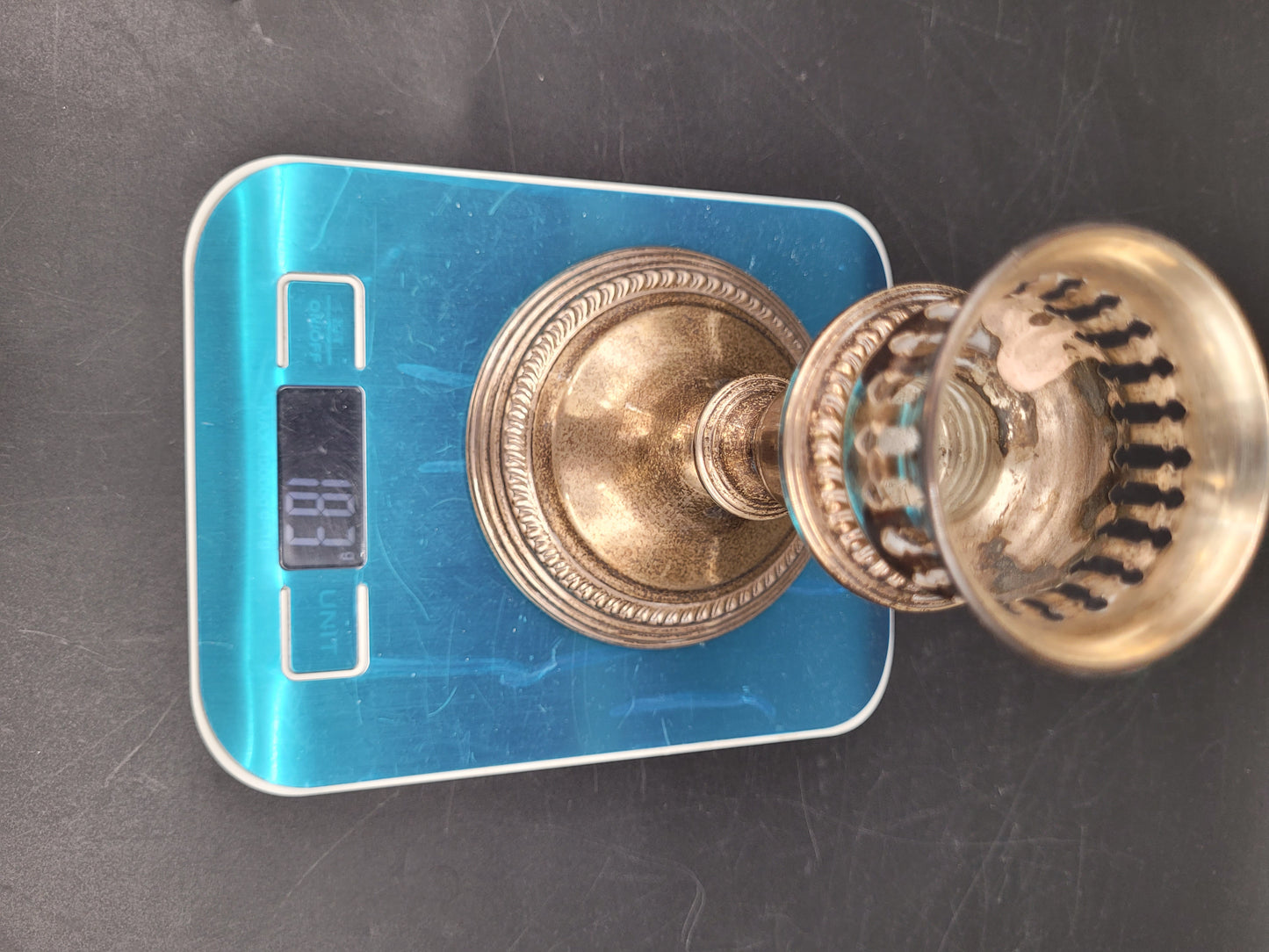 Kerzenständer Sterling Silber 925er mit Floralen Ornamenten