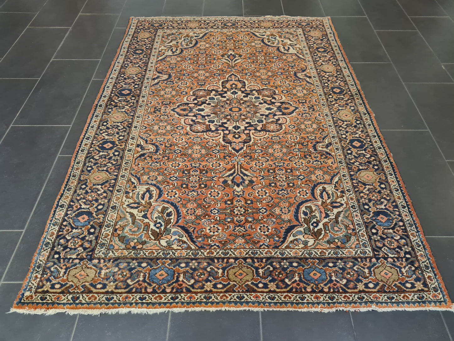 Perserteppich Orientteppich Handgeknüpfter Teppich Isfahan 210x150cm