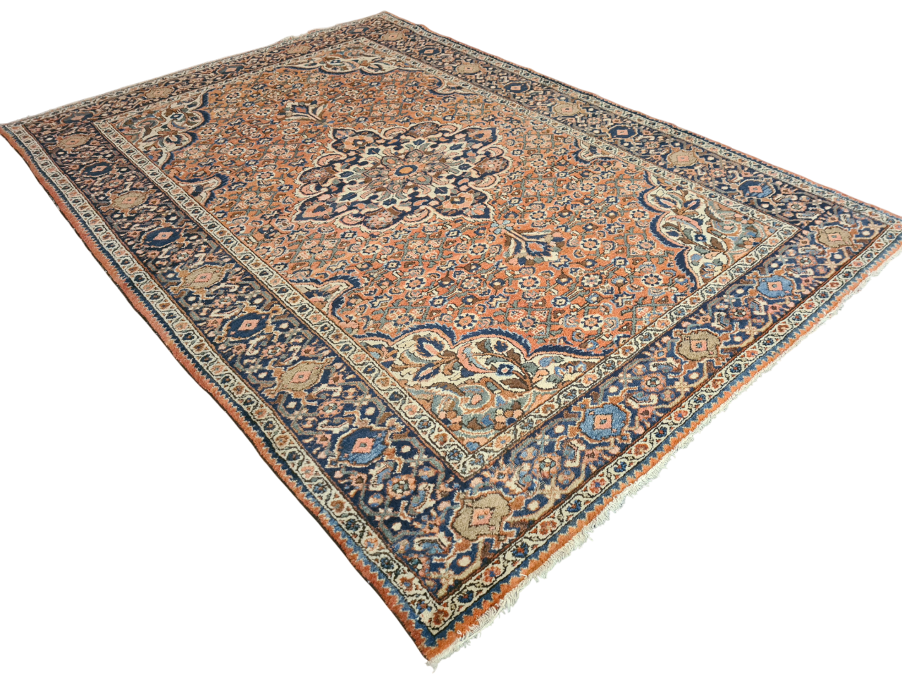 Perserteppich Orientteppich Handgeknüpfter Teppich Isfahan 210x150cm
