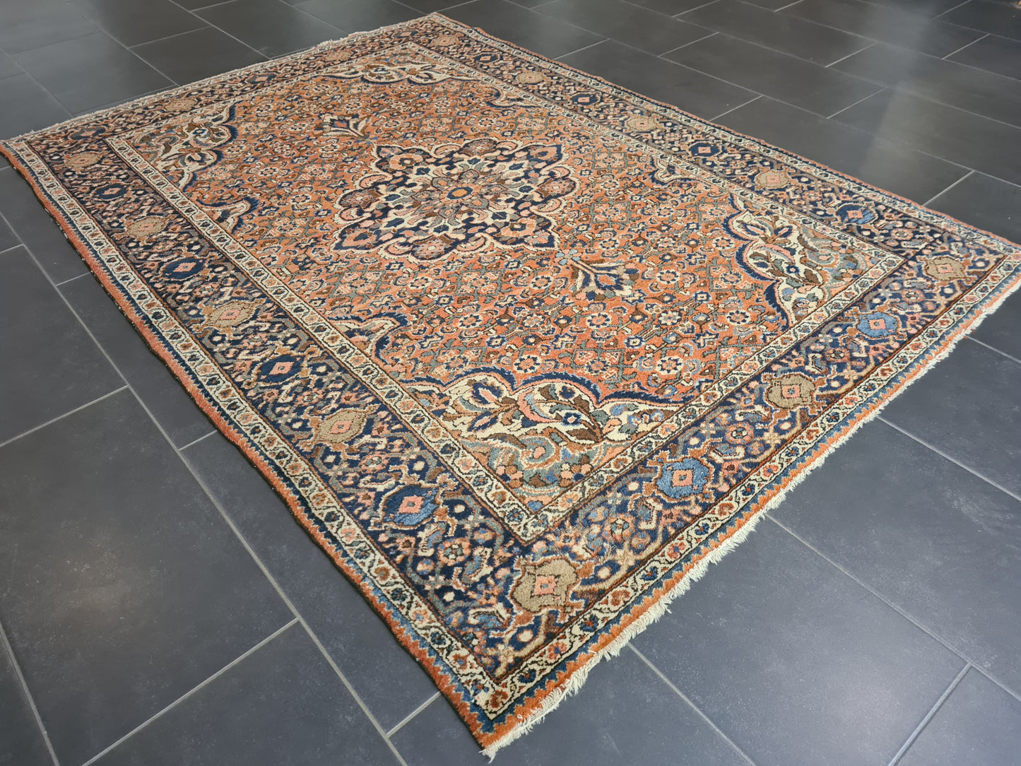 Perserteppich Orientteppich Handgeknüpfter Teppich Isfahan 210x150cm
