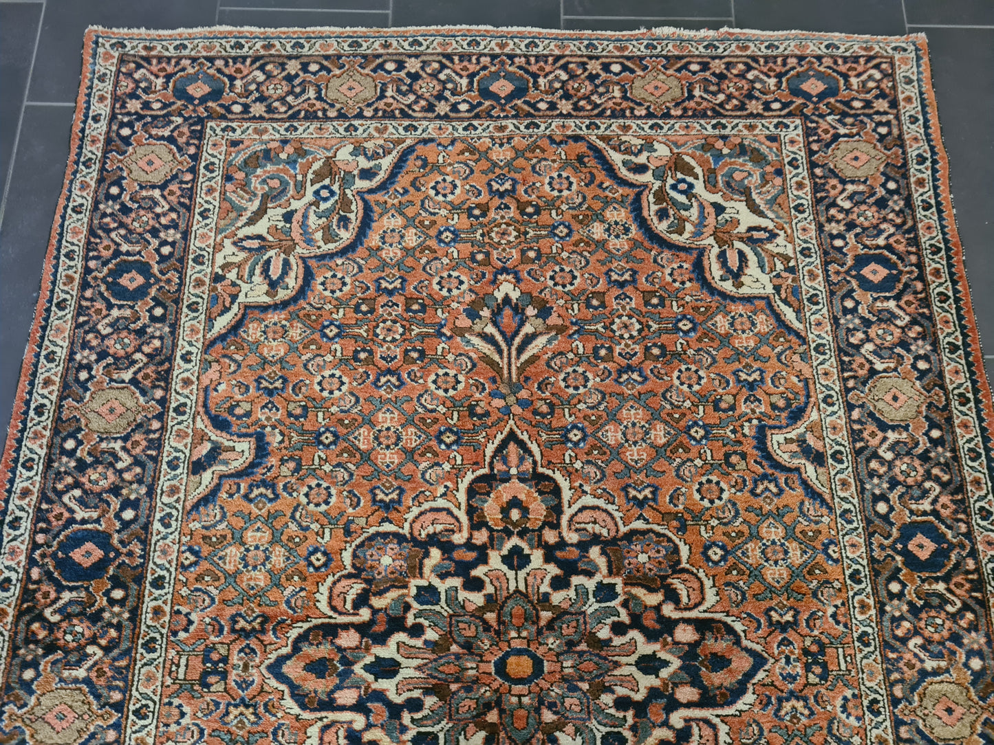 Perserteppich Orientteppich Handgeknüpfter Teppich Isfahan 210x150cm