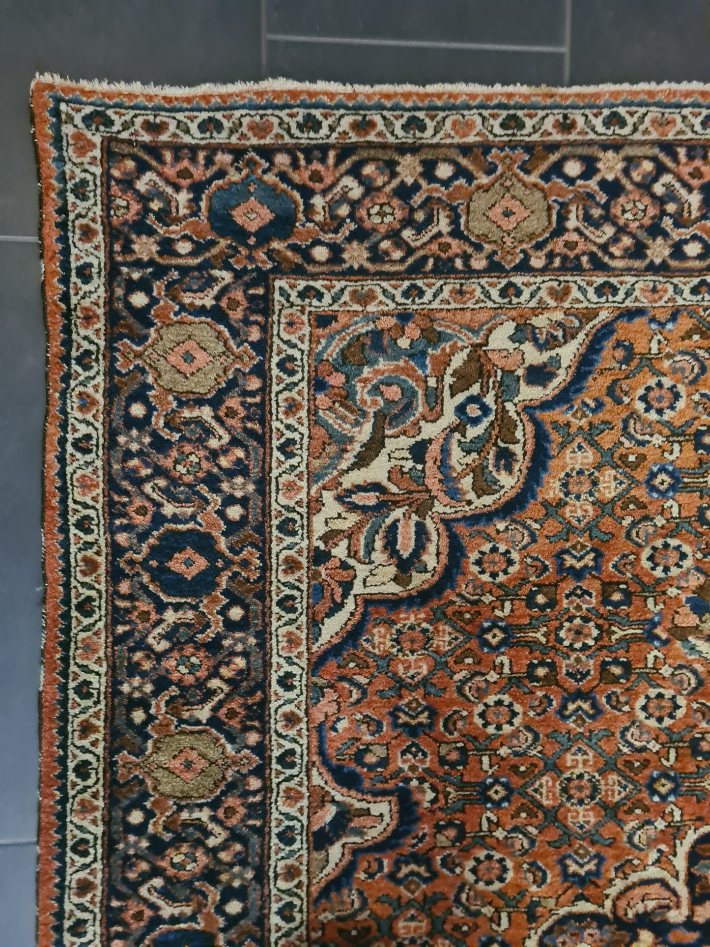 Perserteppich Orientteppich Handgeknüpfter Teppich Isfahan 210x150cm