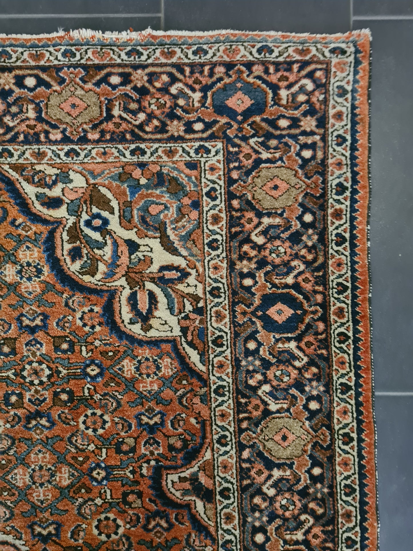 Perserteppich Orientteppich Handgeknüpfter Teppich Isfahan 210x150cm
