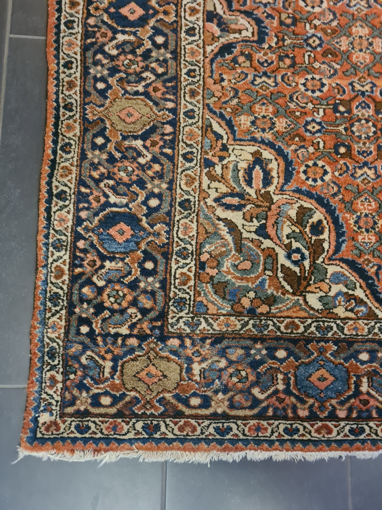 Perserteppich Orientteppich Handgeknüpfter Teppich Isfahan 210x150cm
