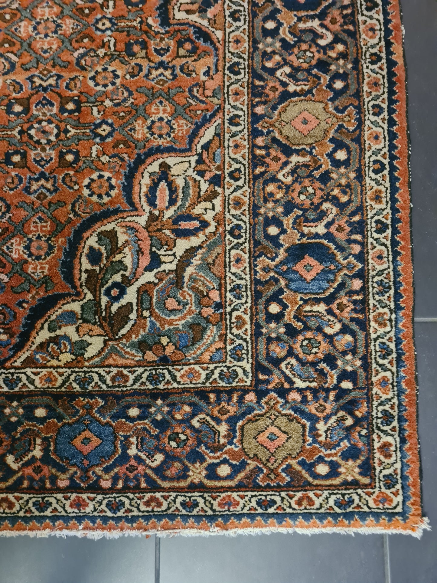 Perserteppich Orientteppich Handgeknüpfter Teppich Isfahan 210x150cm