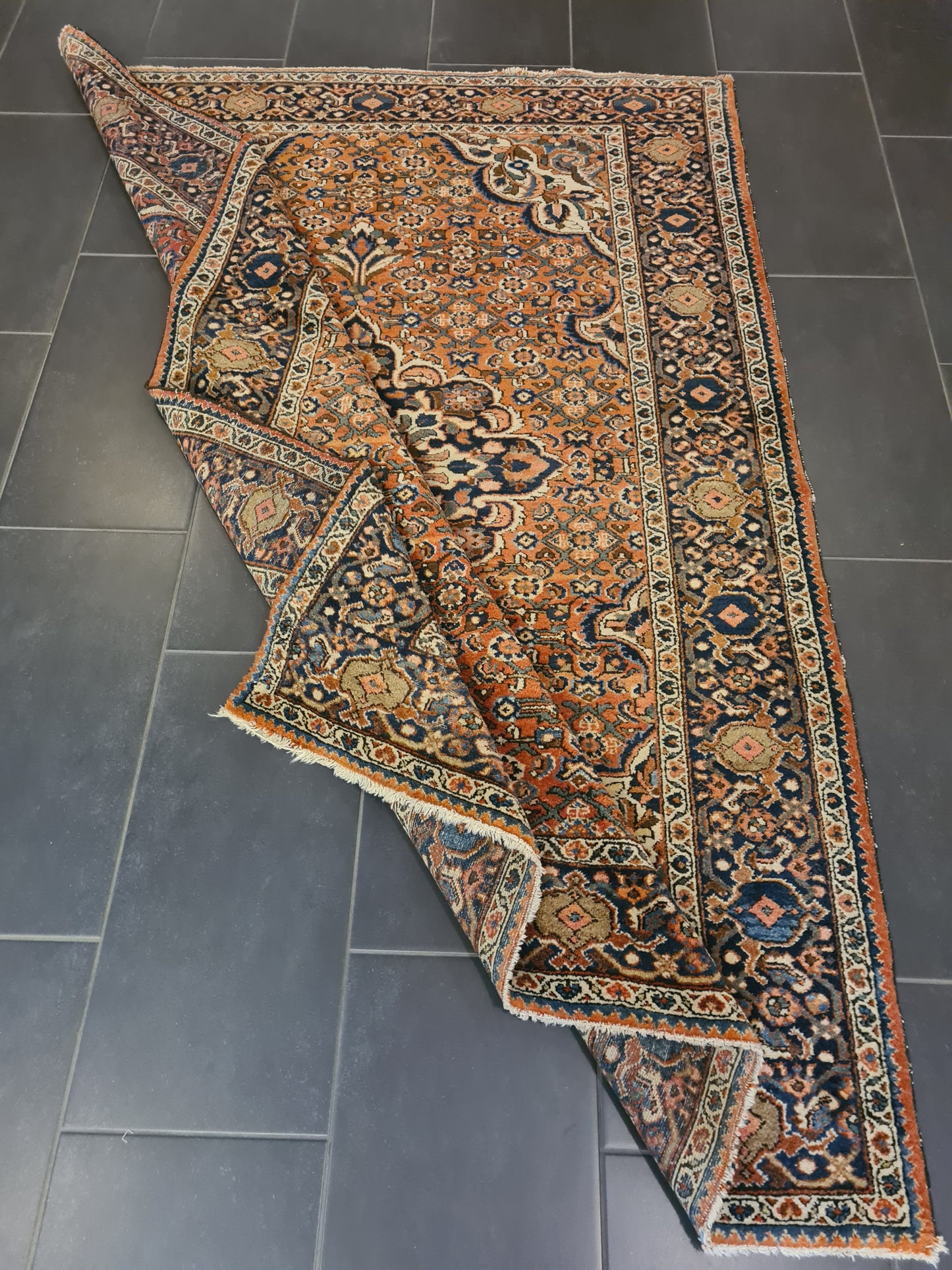 Perserteppich Orientteppich Handgeknüpfter Teppich Isfahan 210x150cm