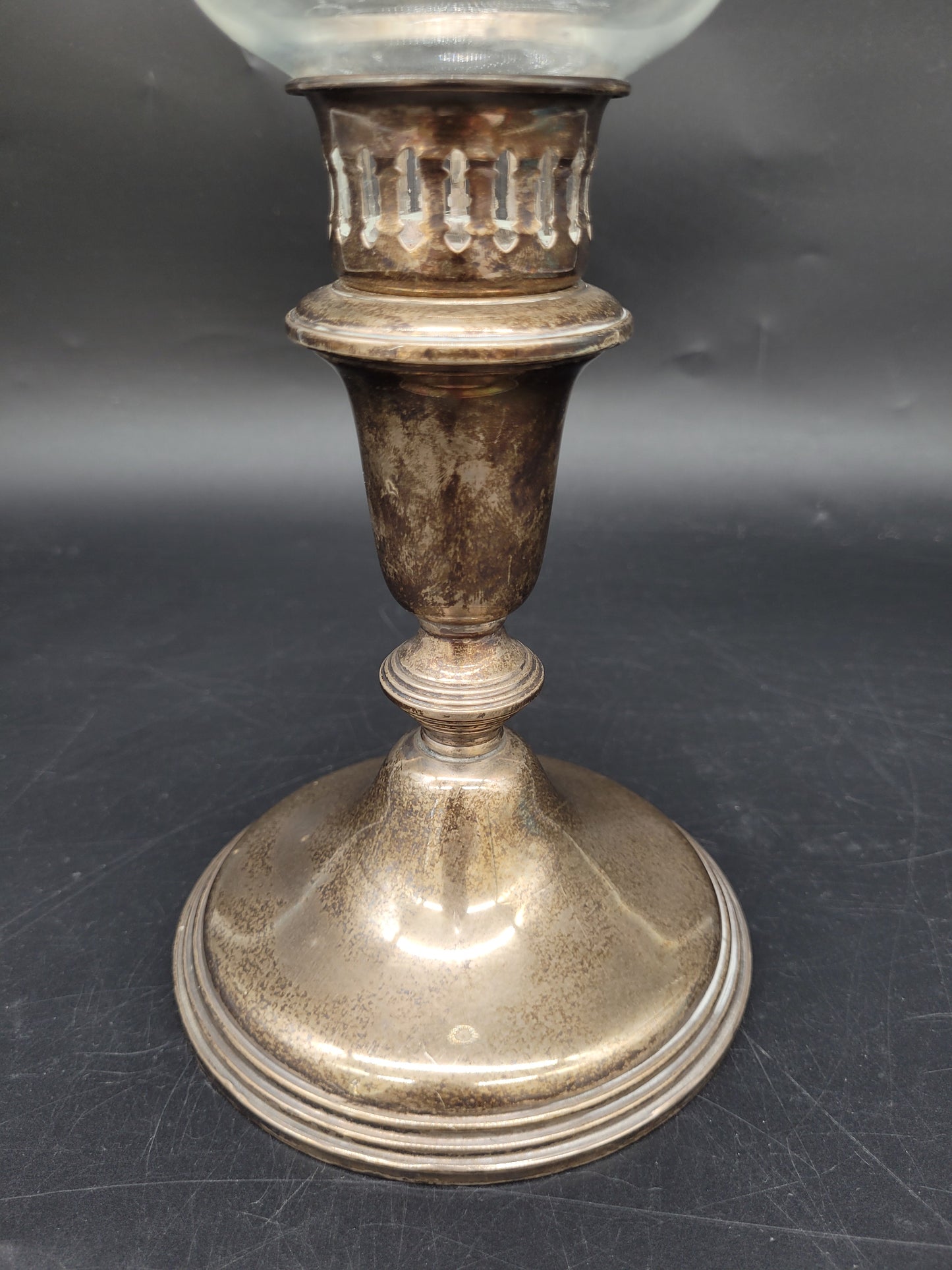 WMG & Co Kerzenständer Sterling Silber 925er mit Floralen Ornamenten