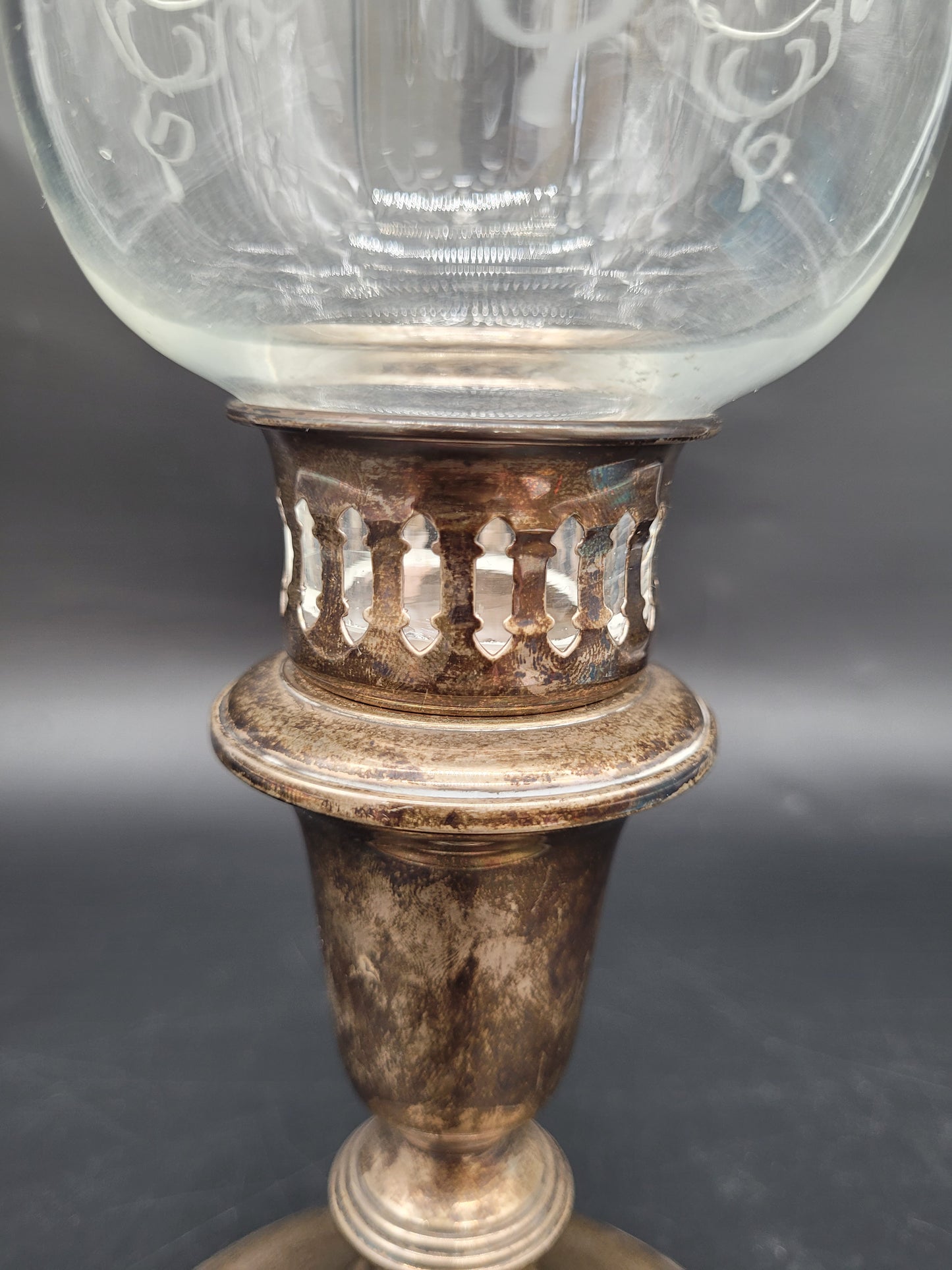 WMG & Co Kerzenständer Sterling Silber 925er mit Floralen Ornamenten