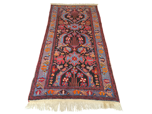 Perserteppich Orientteppich Handgeknüpfter Teppich Bidjar 245x115cm