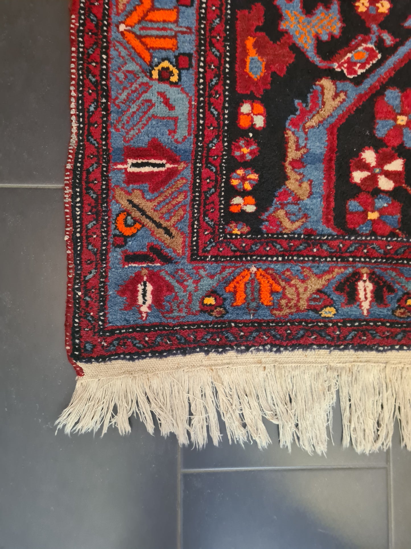 Perserteppich Orientteppich Handgeknüpfter Teppich Bidjar 245x115cm