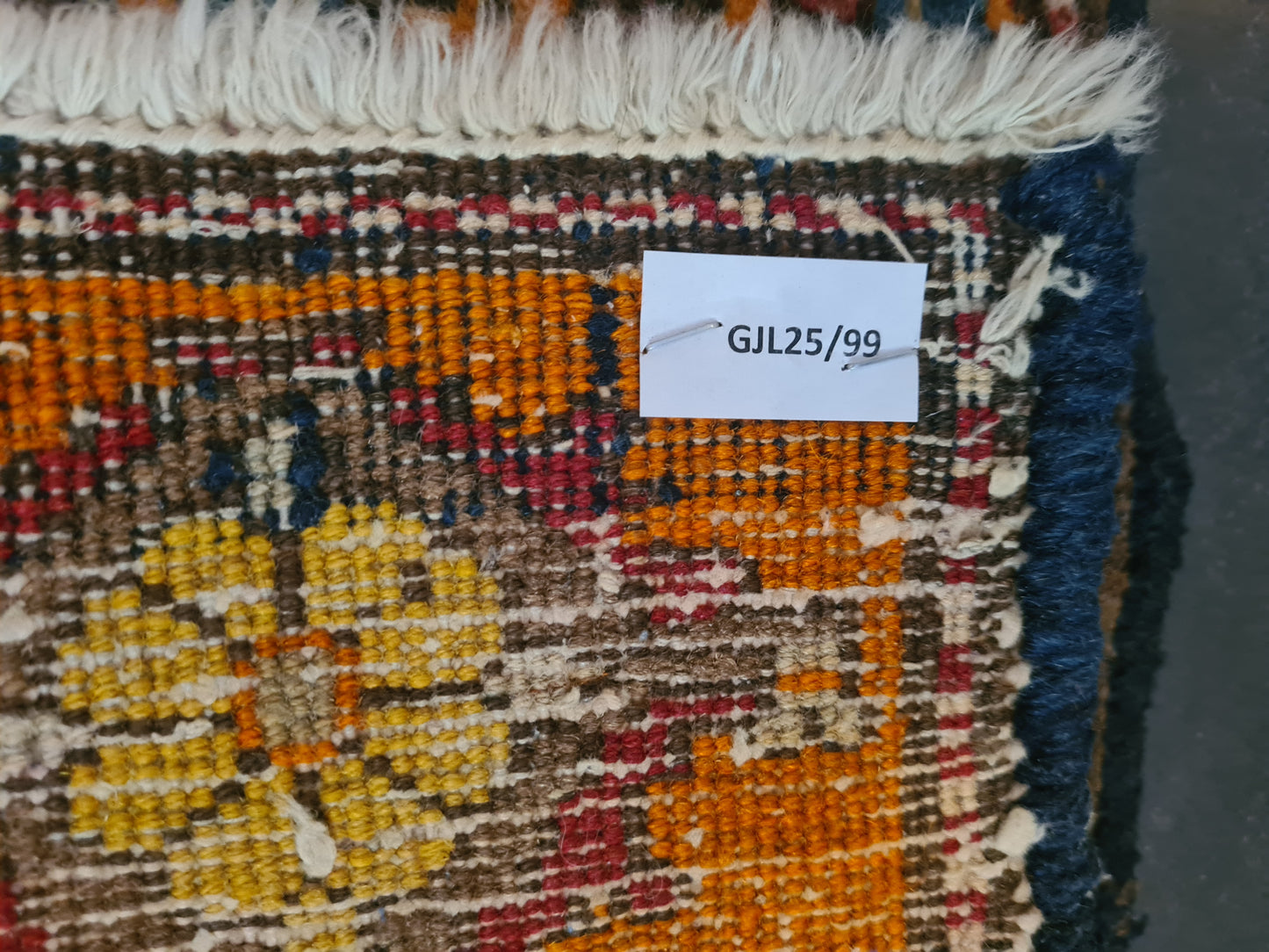 Perserteppich Orientteppich Handgeknüpfter Teppich Heris 340x100cm