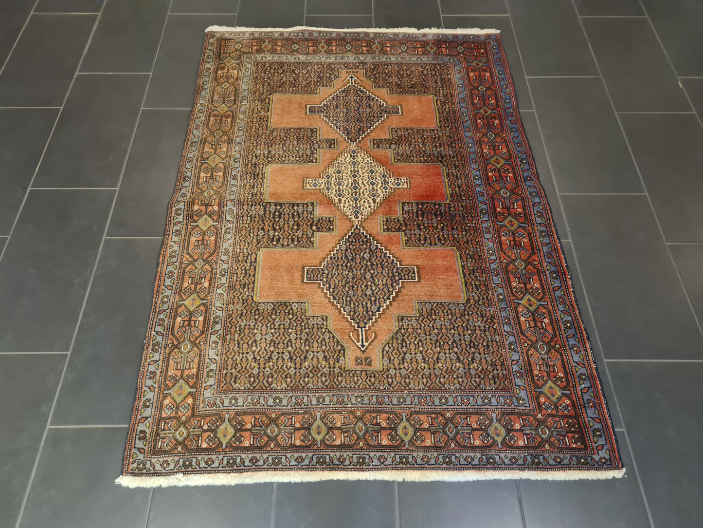 Perserteppich Orientteppich Handgeknüpfter Teppich Bidjar 180x130cm