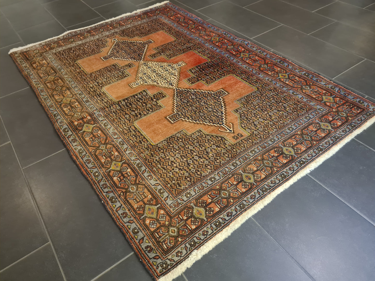 Perserteppich Orientteppich Handgeknüpfter Teppich Bidjar 180x130cm