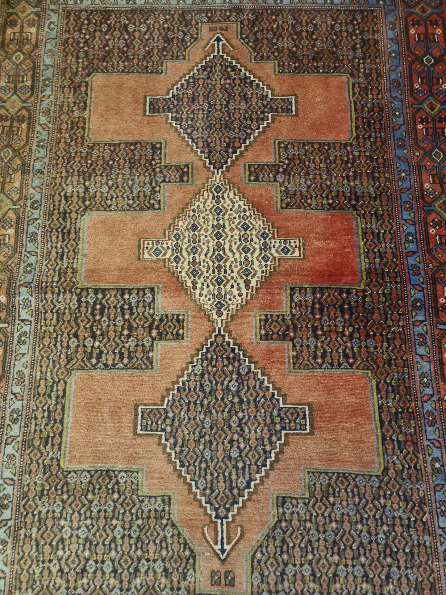 Perserteppich Orientteppich Handgeknüpfter Teppich Bidjar 180x130cm