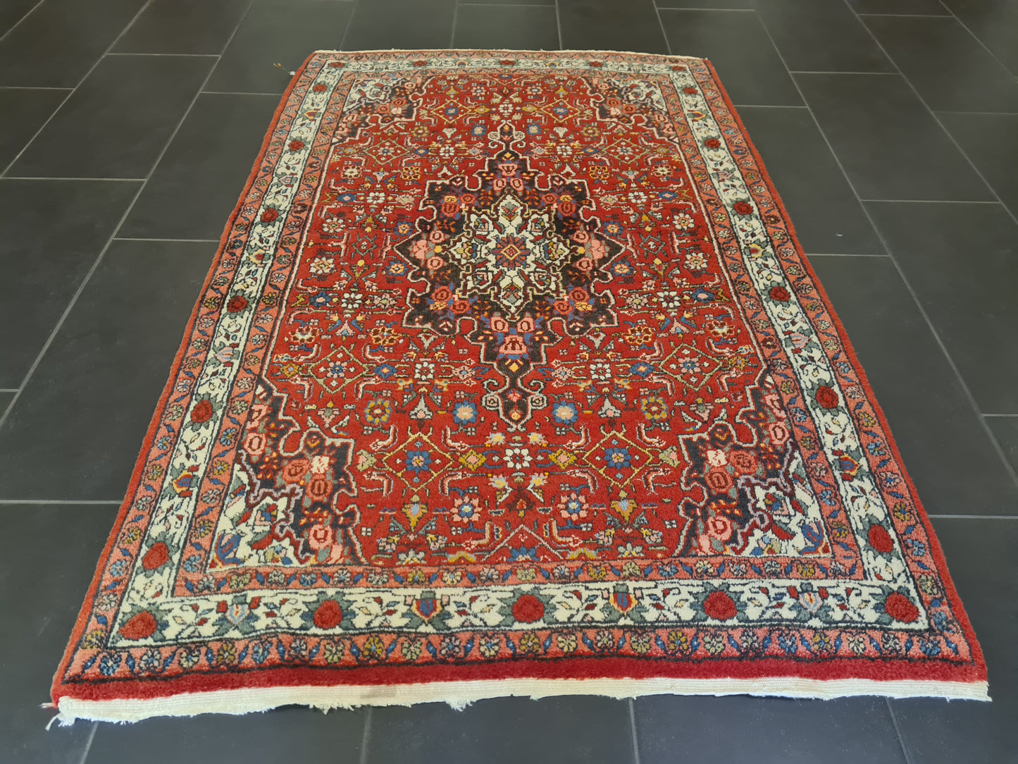 Perserteppich Orientteppich Handgeknüpfter Teppich Bidjar 175x115cm