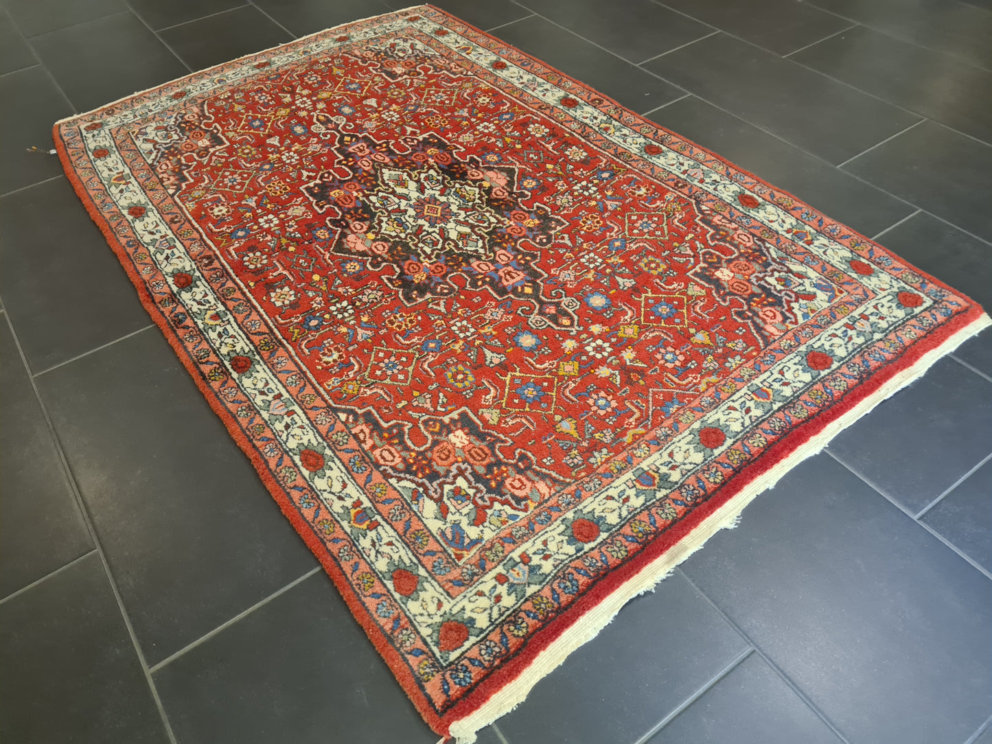 Perserteppich Orientteppich Handgeknüpfter Teppich Bidjar 175x115cm