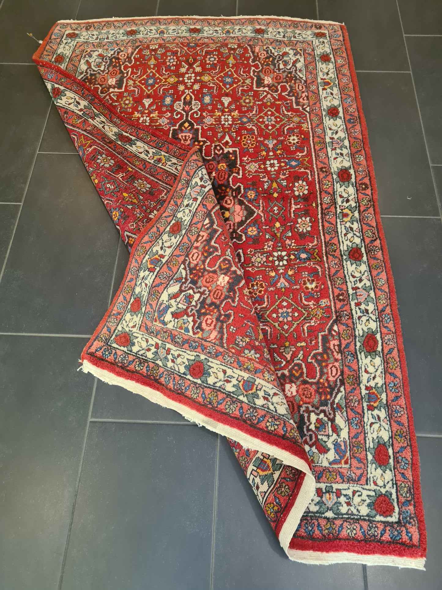 Perserteppich Orientteppich Handgeknüpfter Teppich Bidjar 175x115cm