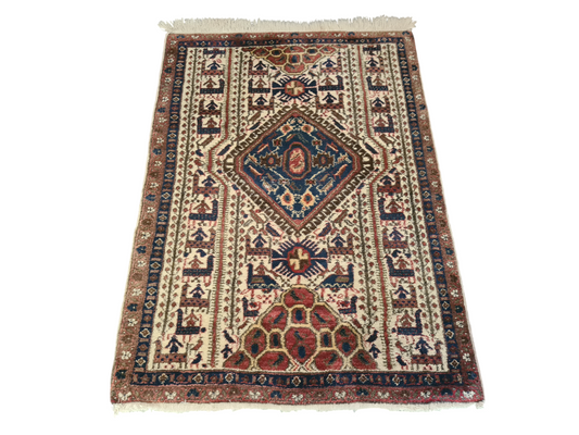 Perserteppich Orientteppich Handgeknüpfter Teppich Malaya 110x80cm