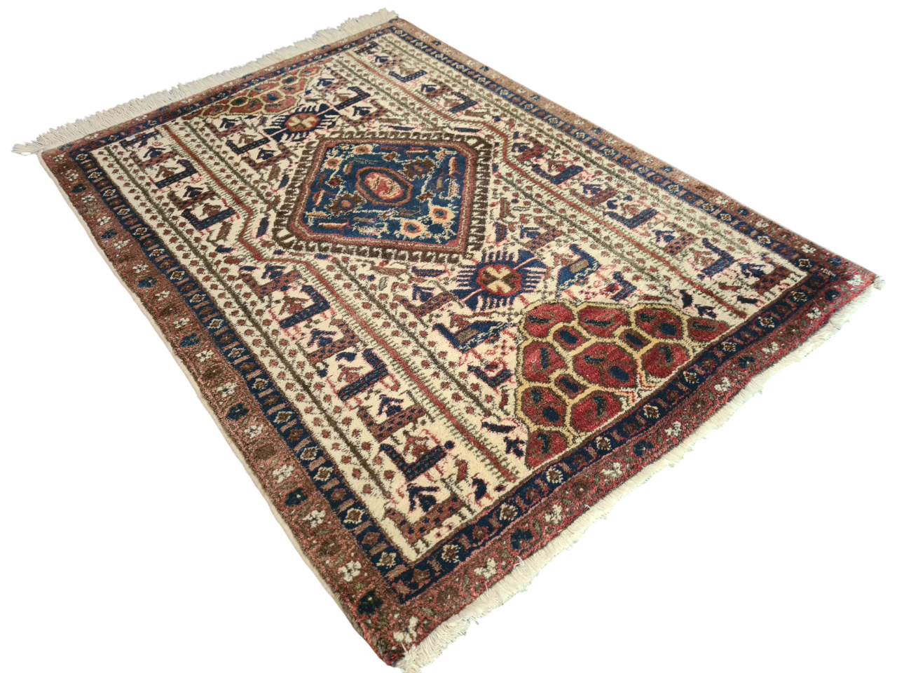 Perserteppich Orientteppich Handgeknüpfter Teppich Malaya 110x80cm