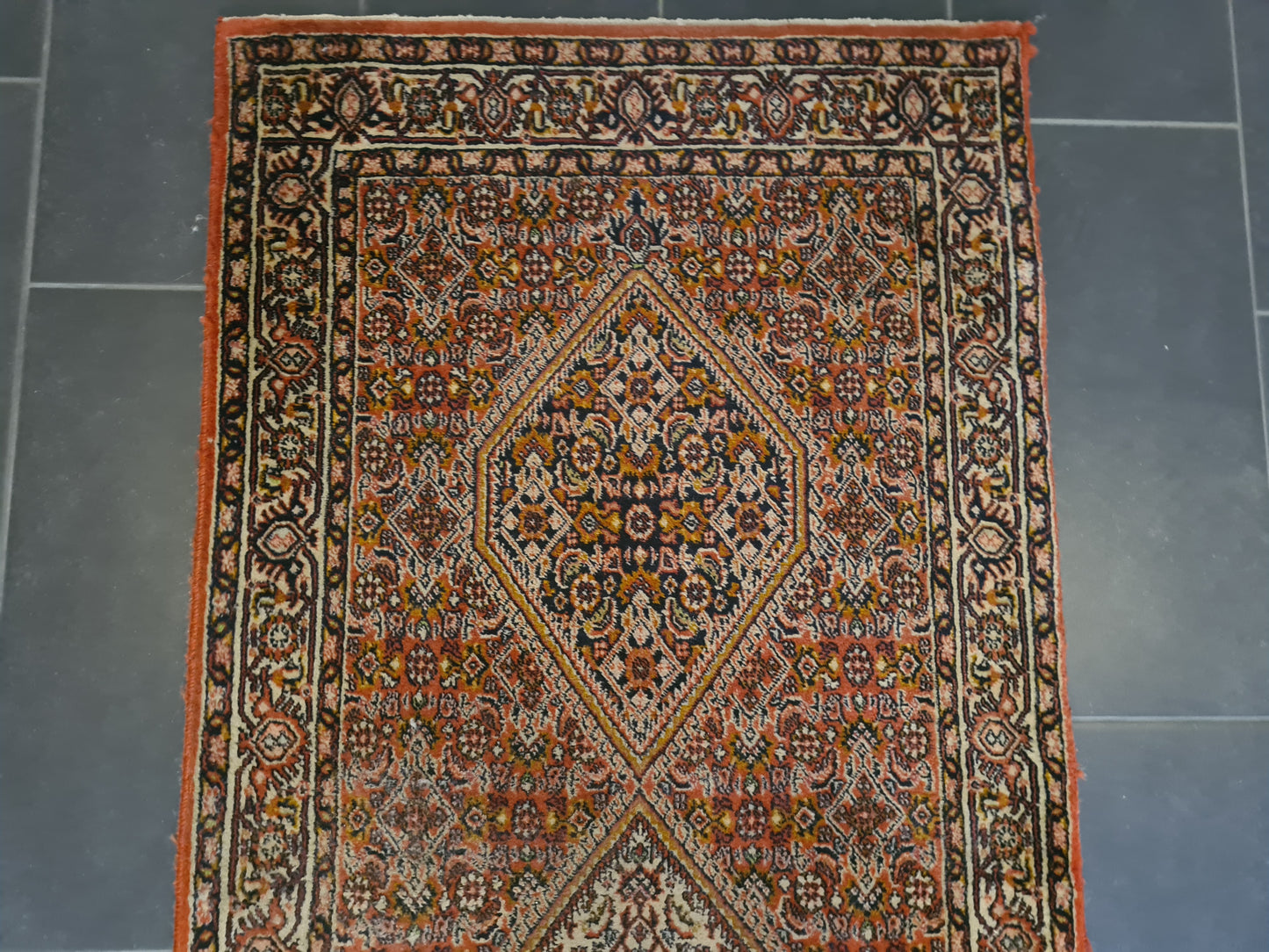 Perserteppich Orientteppich Handgeknüpfter Teppich Bidjar 300x85cm