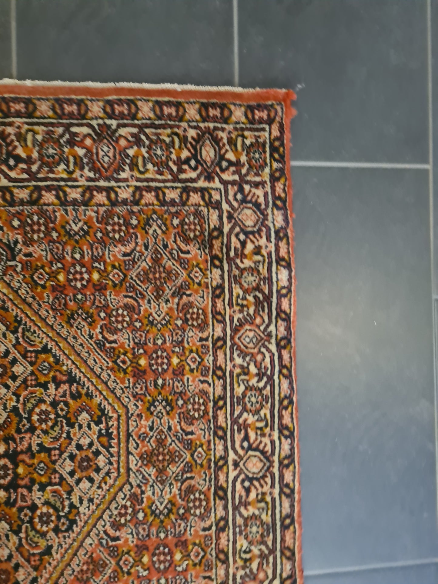 Perserteppich Orientteppich Handgeknüpfter Teppich Bidjar 300x85cm