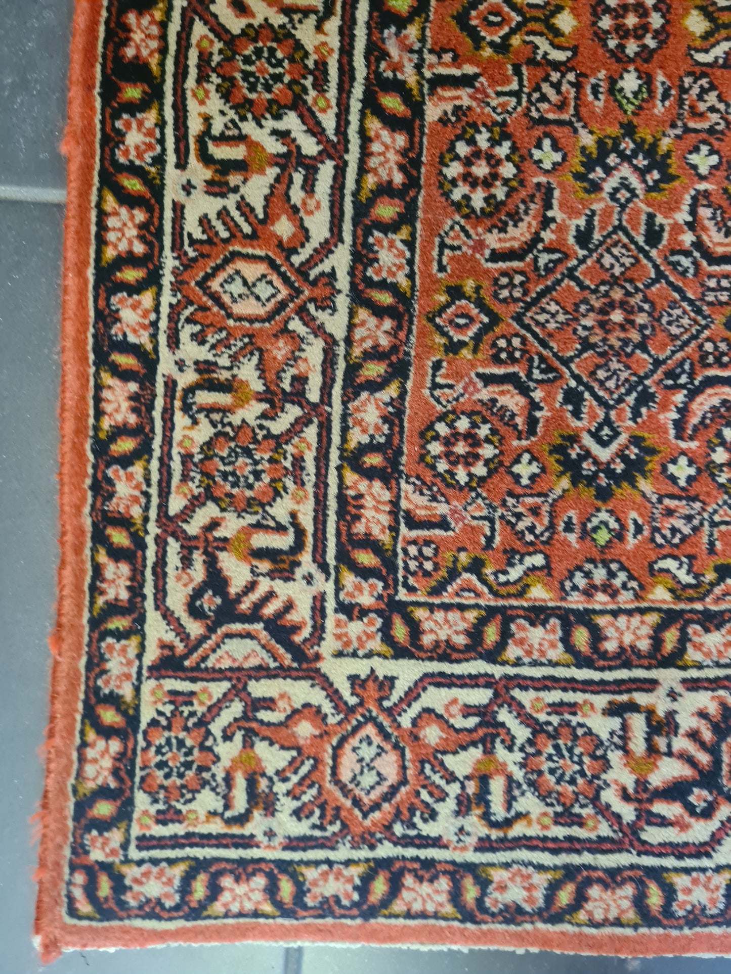 Perserteppich Orientteppich Handgeknüpfter Teppich Bidjar 300x85cm