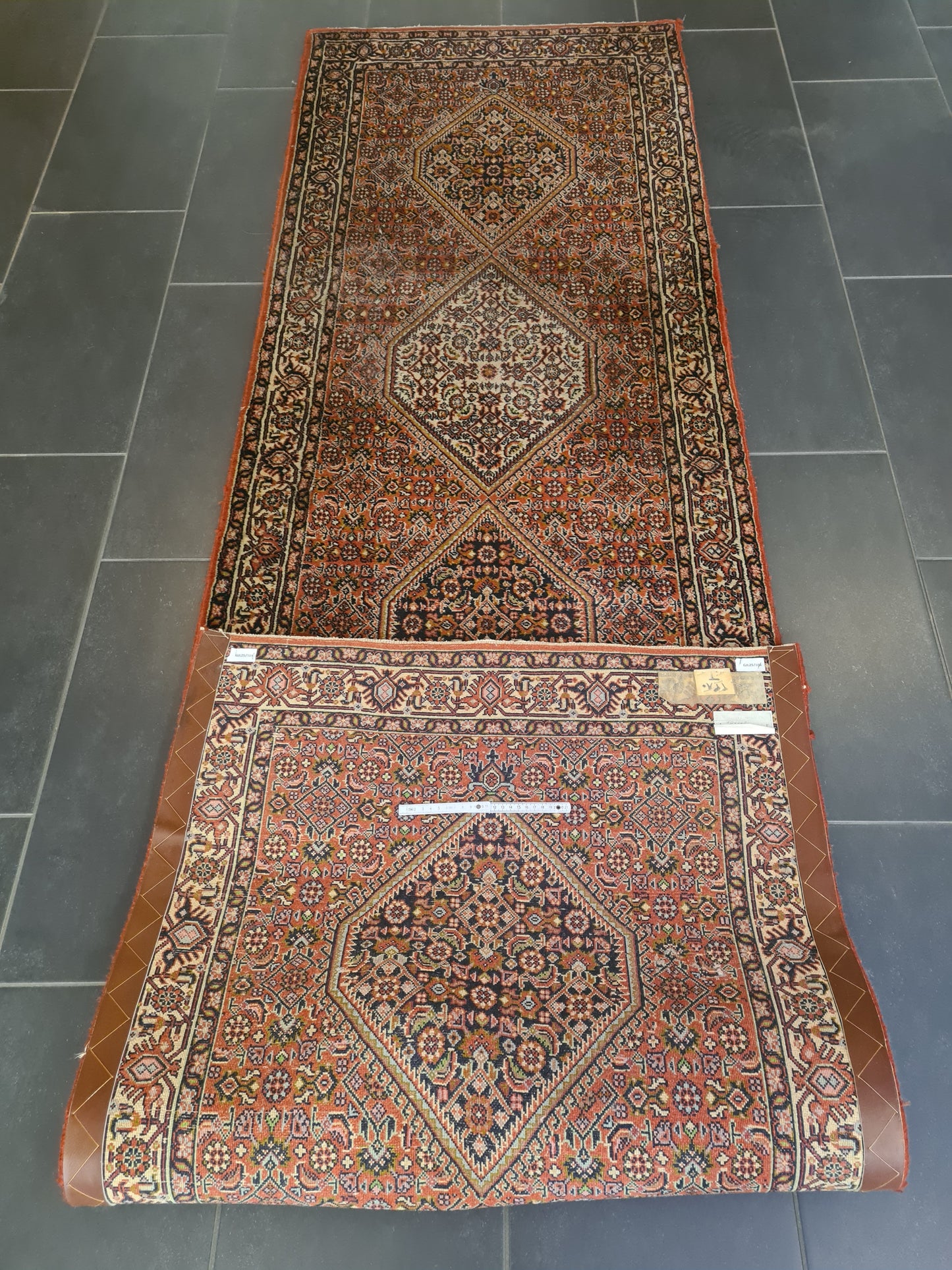 Perserteppich Orientteppich Handgeknüpfter Teppich Bidjar 300x85cm