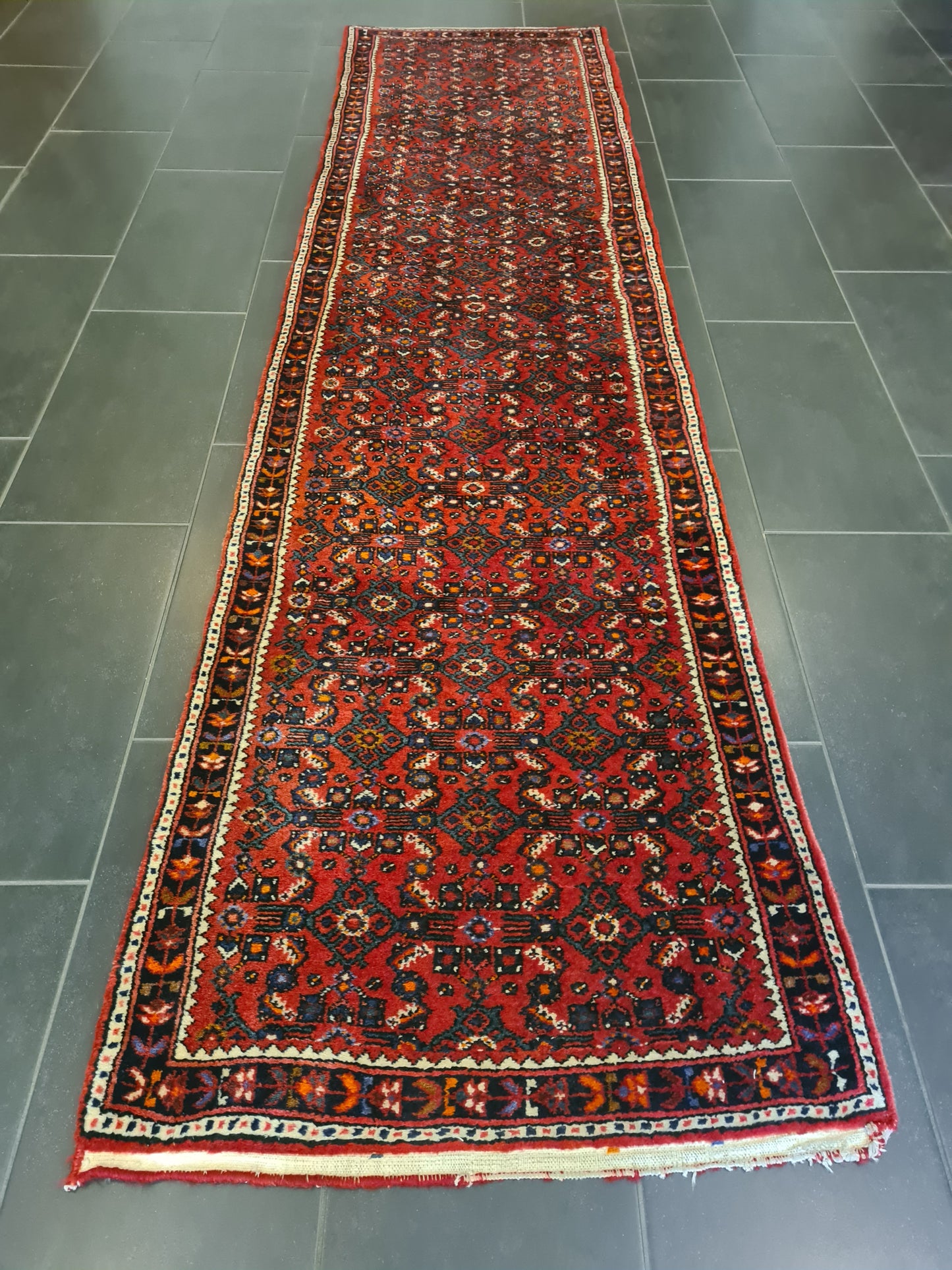Perserteppich Orientteppich Handgeknüpfter Teppich Malaya 310x80cm