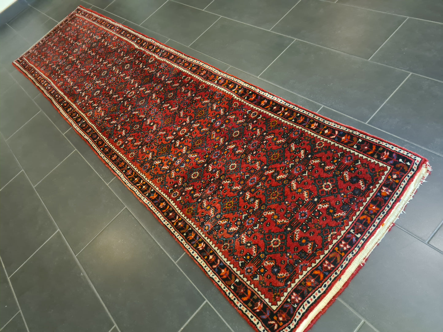 Perserteppich Orientteppich Handgeknüpfter Teppich Malaya 310x80cm