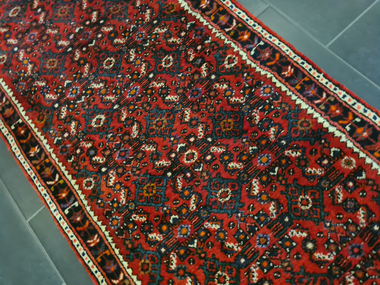 Perserteppich Orientteppich Handgeknüpfter Teppich Malaya 310x80cm