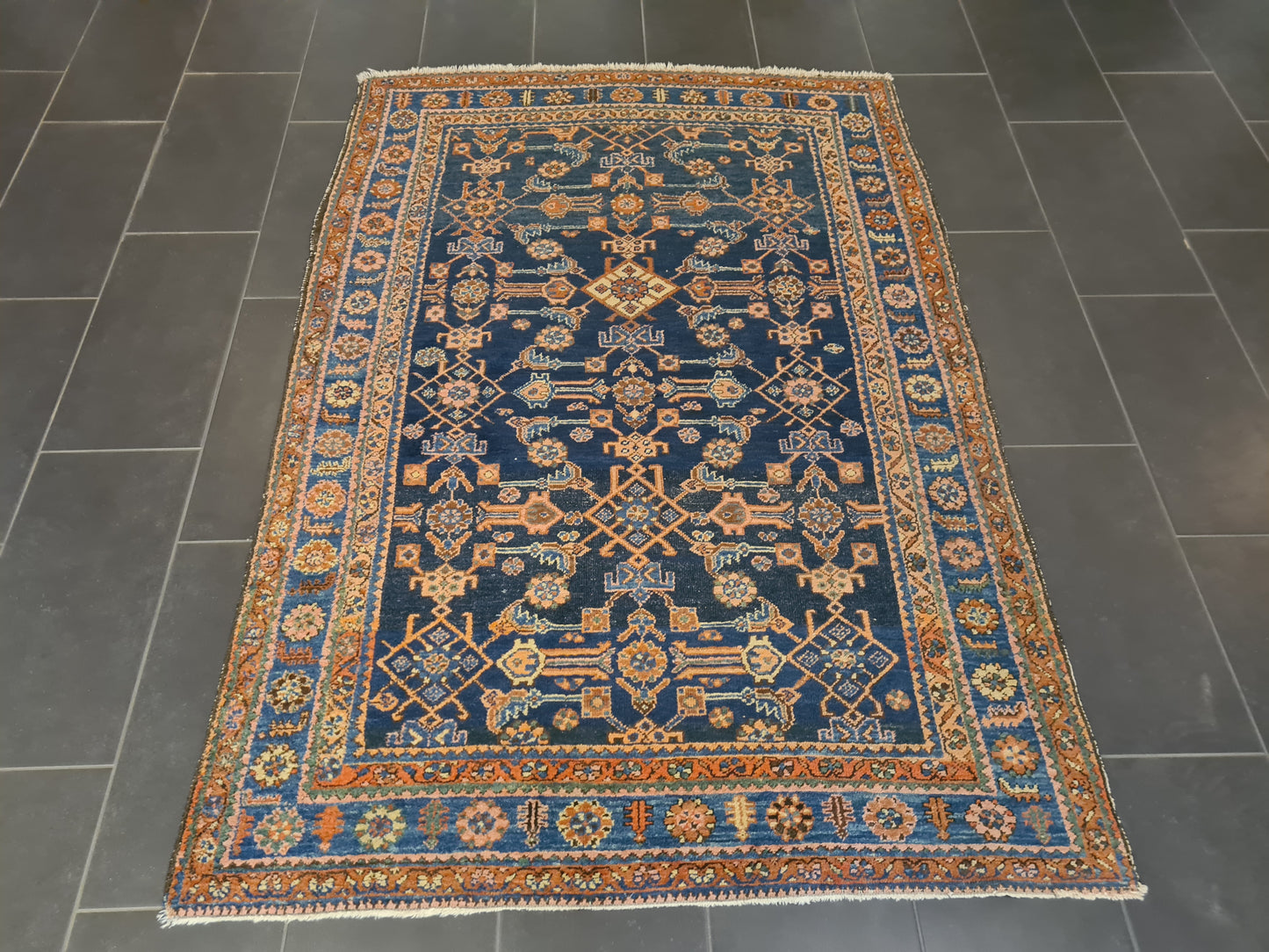 Perserteppich Orientteppich Handgeknüpfter Teppich Heris 205x140cm