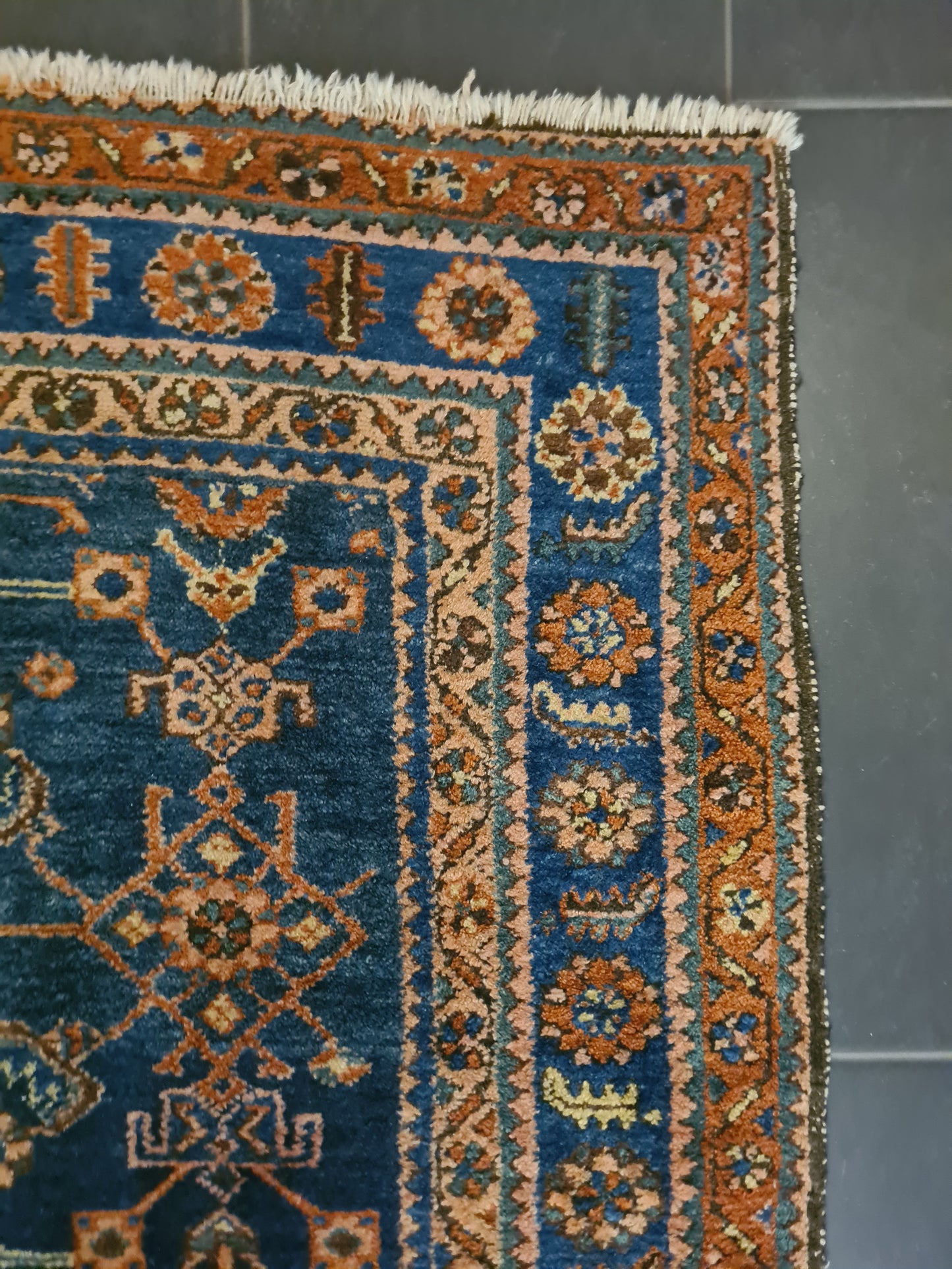 Perserteppich Orientteppich Handgeknüpfter Teppich Heris 205x140cm