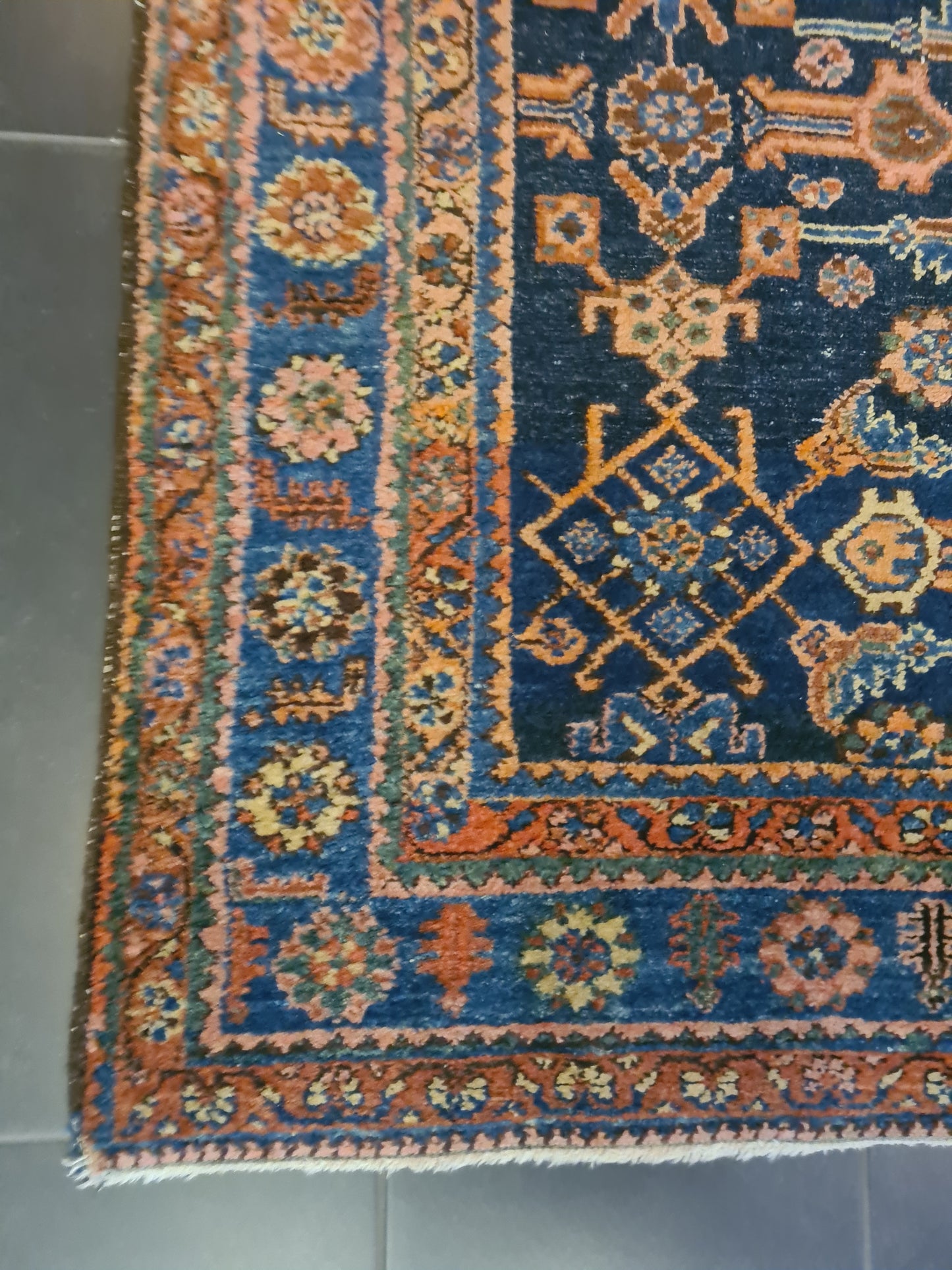 Perserteppich Orientteppich Handgeknüpfter Teppich Heris 205x140cm