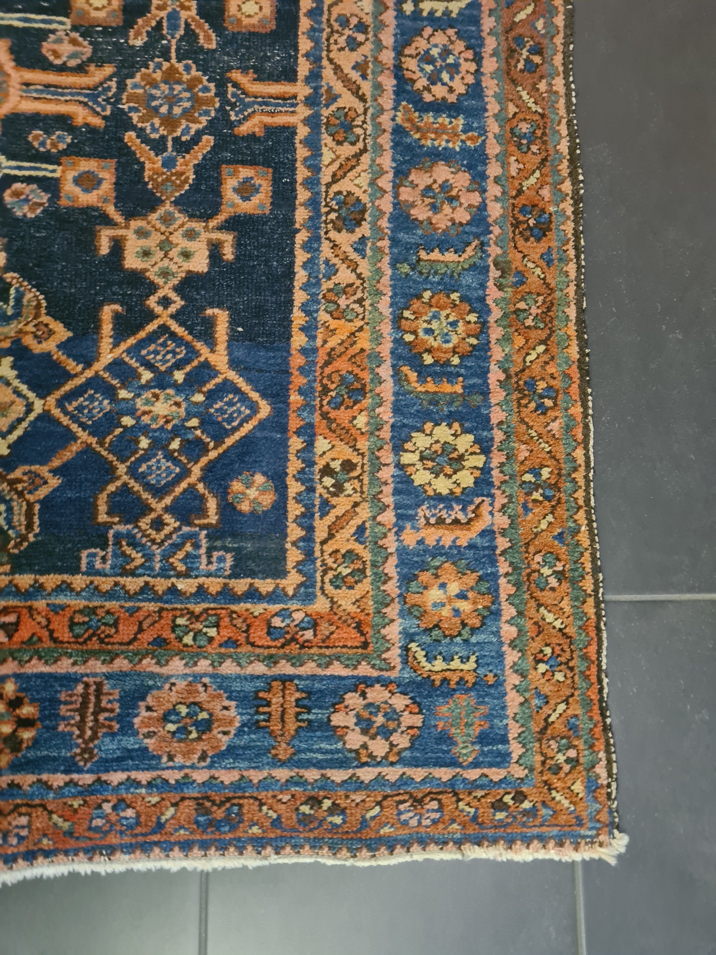 Perserteppich Orientteppich Handgeknüpfter Teppich Heris 205x140cm