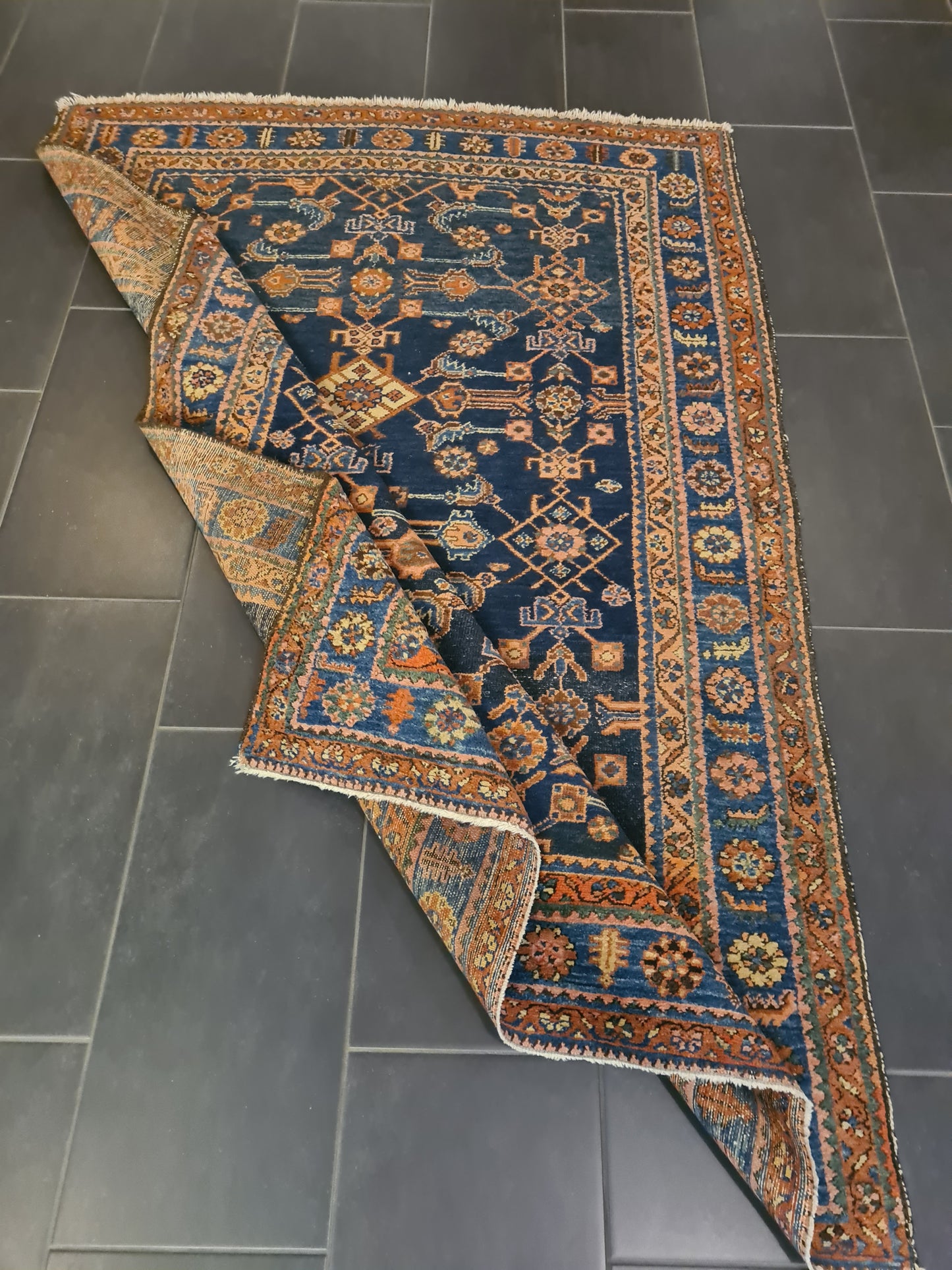 Perserteppich Orientteppich Handgeknüpfter Teppich Heris 205x140cm