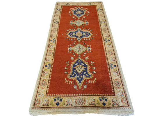 Perserteppich Orientteppich Handgeknüpfter Teppich Täbris 180x80cm