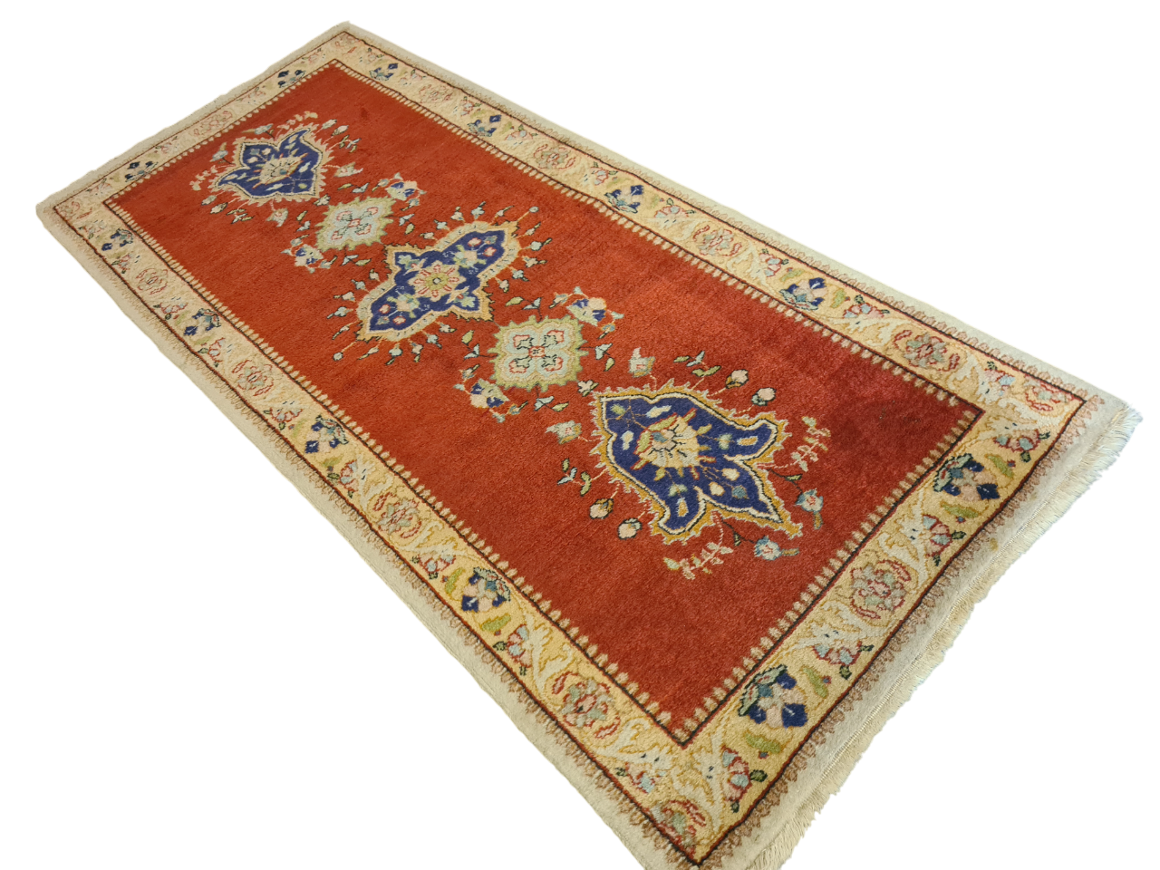 Perserteppich Orientteppich Handgeknüpfter Teppich Täbris 180x80cm