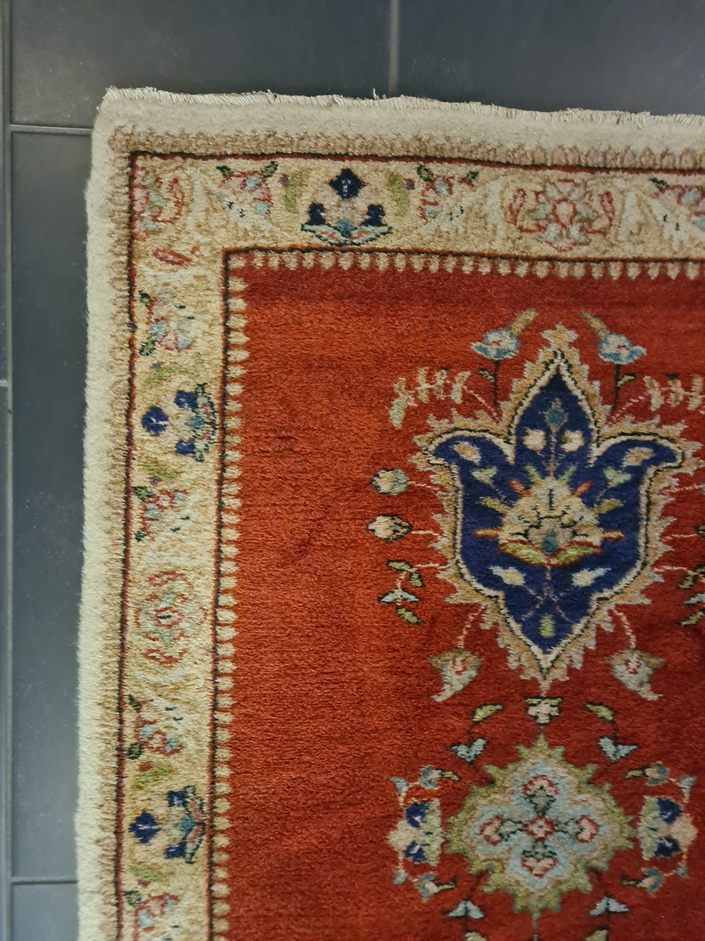 Perserteppich Orientteppich Handgeknüpfter Teppich Täbris 180x80cm