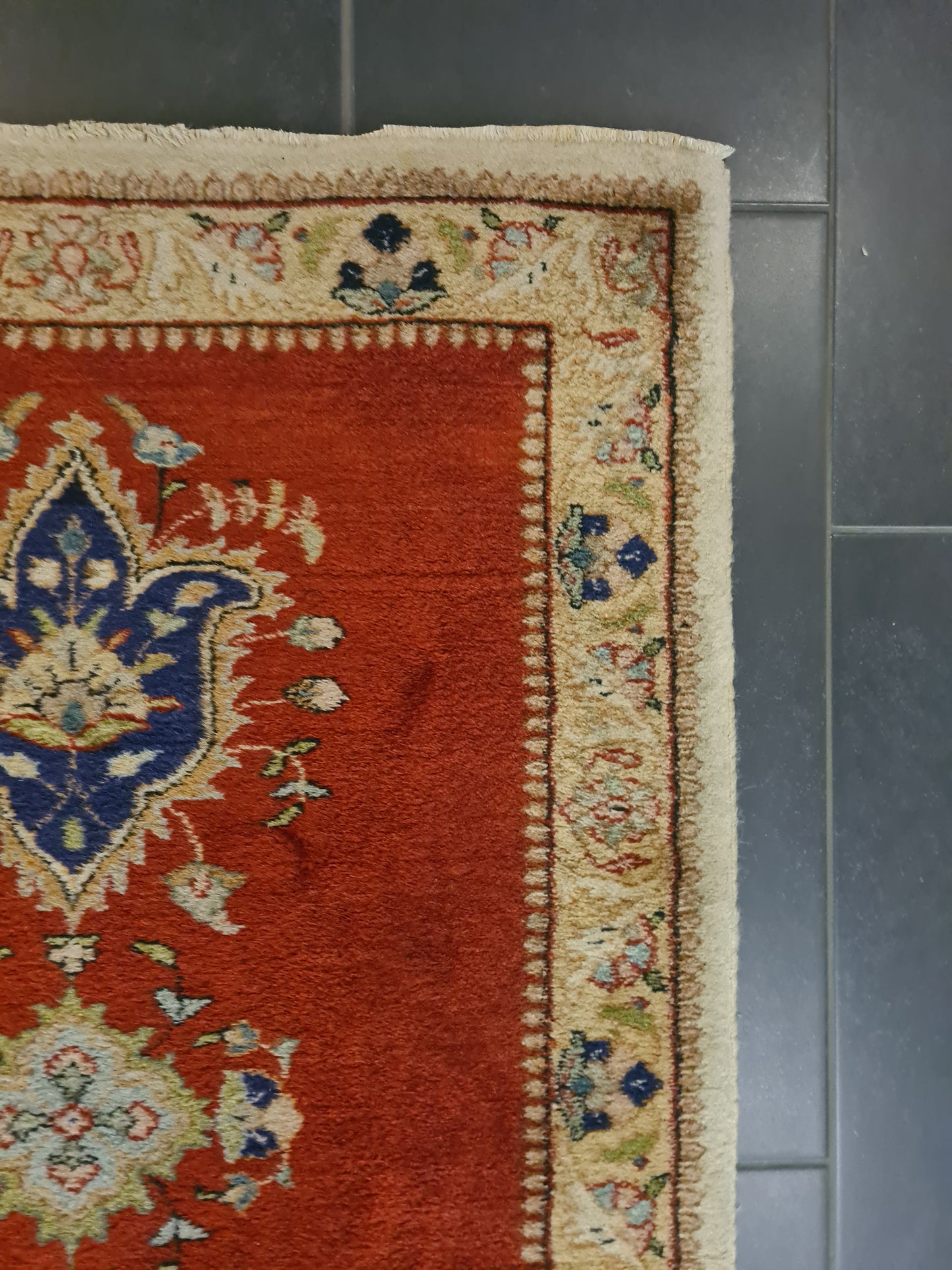 Perserteppich Orientteppich Handgeknüpfter Teppich Täbris 180x80cm