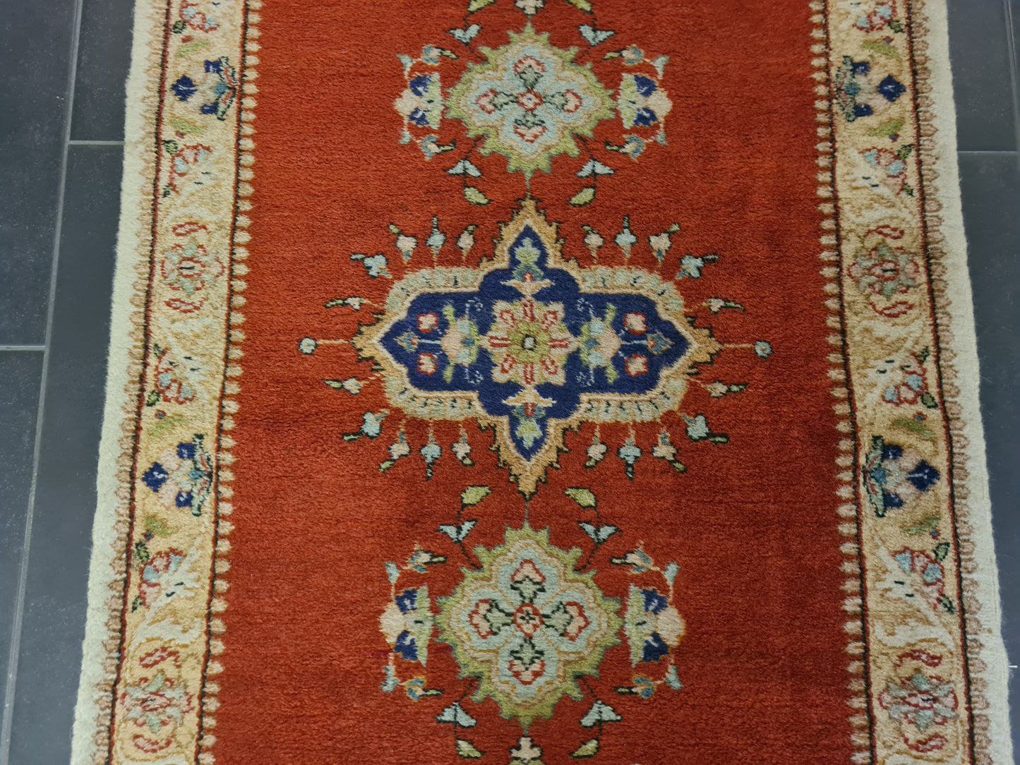 Perserteppich Orientteppich Handgeknüpfter Teppich Täbris 180x80cm