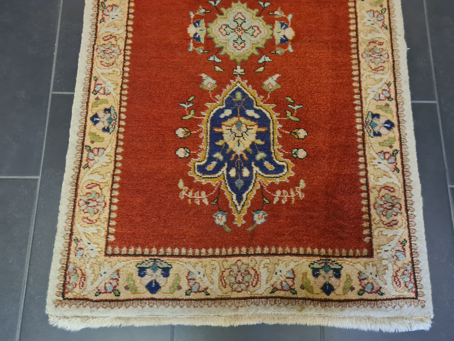 Perserteppich Orientteppich Handgeknüpfter Teppich Täbris 180x80cm