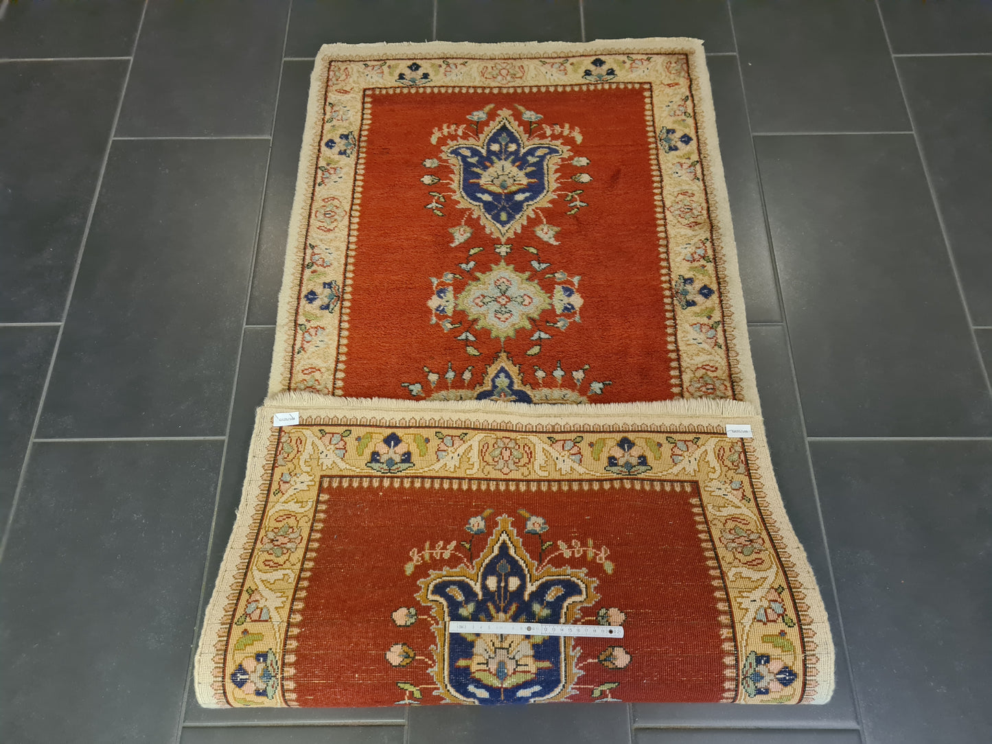 Perserteppich Orientteppich Handgeknüpfter Teppich Täbris 180x80cm